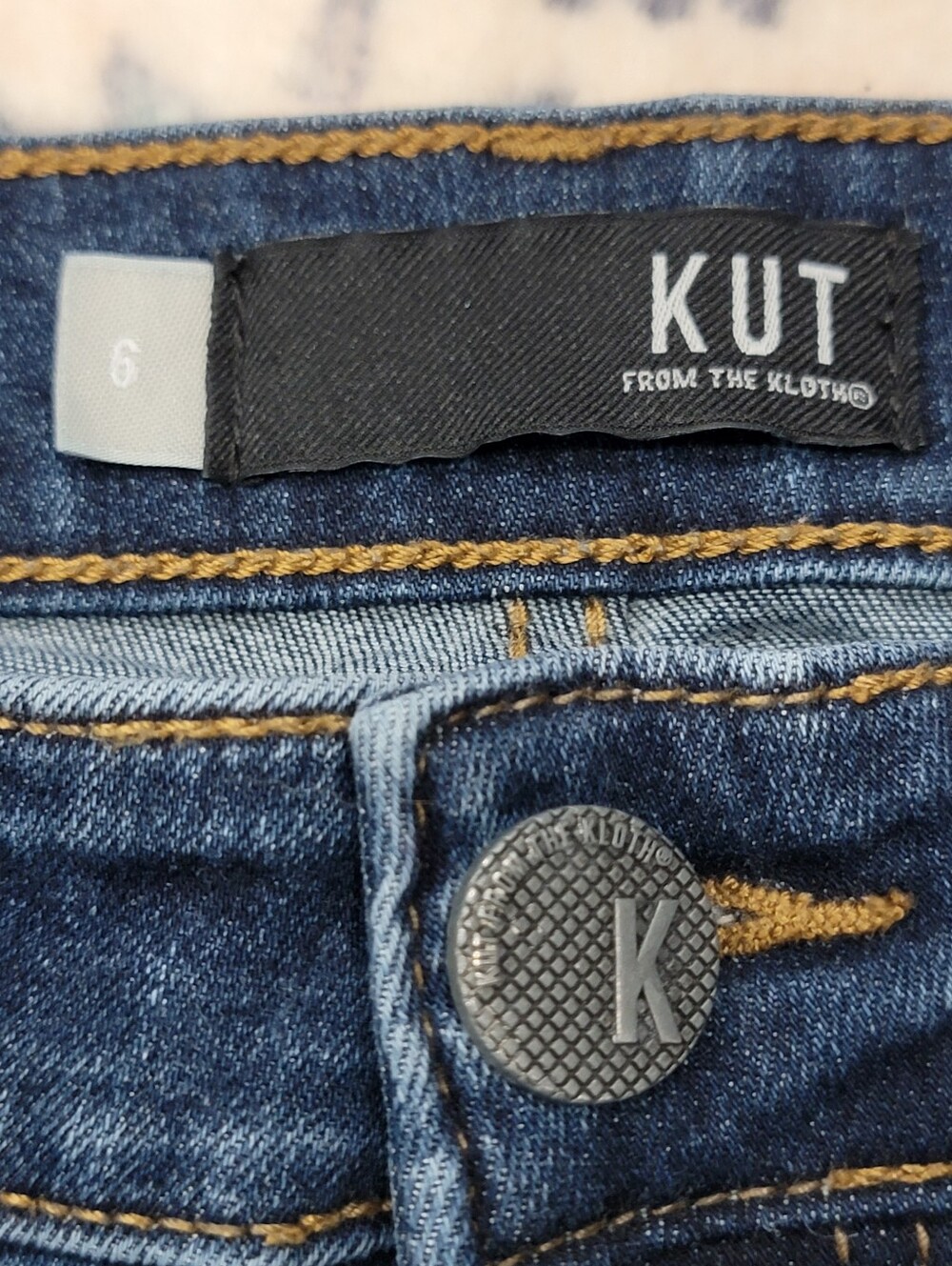 Kut From the Kloth Catherine Boyfriend Jeans Blue Slim Straight Leg Women’s 6 - Picture 12 of 17